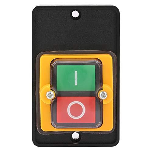 Yosoo Health Gear Push Button Switch Waterproof Switch OnOff Start Stop Mechanical Equipment Control Station AC 220V 380V