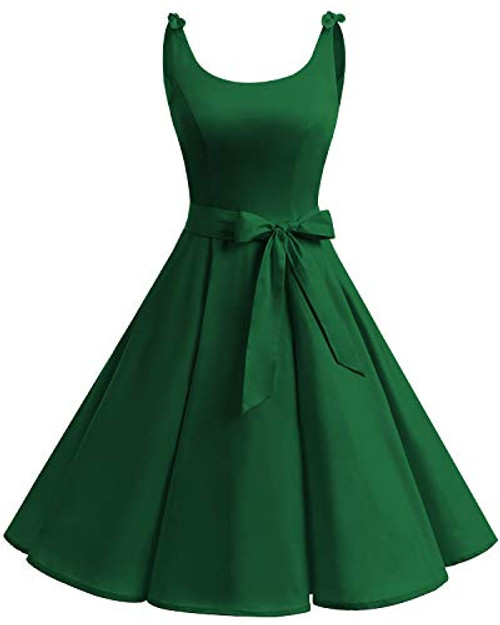 Bbonlinedress 1950s Bowknot Vintage Retro Polka Dot Rockabilly Swing Dress Green 3XL Bbonlinedress 1950s Bowknot Vintage Retro Polka Dot Rockabilly Swing Dress Green 3XL