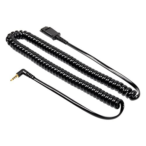 3.5mm Plug to QD(Quick Disconnect) Cable,Headset Cord for All Plantronics QD Compatible Headsets