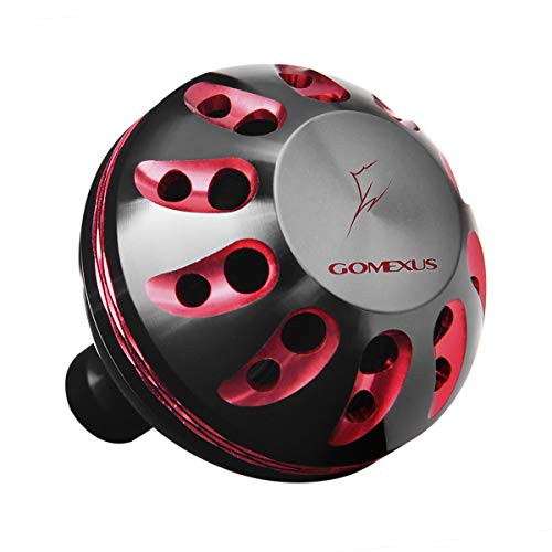 GOMEXUS Power Knob Compatible for Shimano 16 Stradic CI4 10004000 Daiwa Fuego LT 10004000 18 Tatula LT 10004000 Direct Shimano Sienna FG Drill Fitment Metal Reel Handle Knob 35mm Round