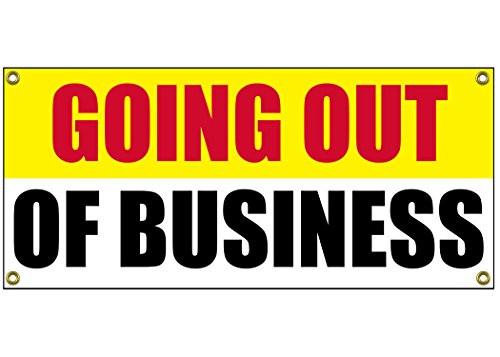Going Out of Business Banner Retail Store Shop Business Sign 36 by 15 Store Closing Going Out of Business Banner Retail Store Shop Business Sign 36 by 15 Store Closing