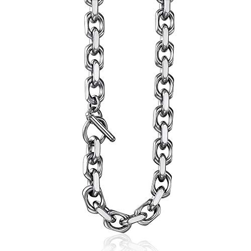 Trendsmax Stainless Steel Necklace Cable Rolo Link Chain Necklace for Mens Womens Stainless Steel 20 inch Trendsmax Stainless Steel Necklace Cable Rolo Link Chain Necklace for Mens Womens Stainless Steel 20 inch