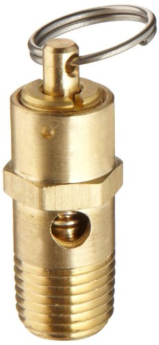Kingston KSV10 Series Brass ASMECode Low Profile Safety Valve 125 psi Set Pressure 14 NPT Male
