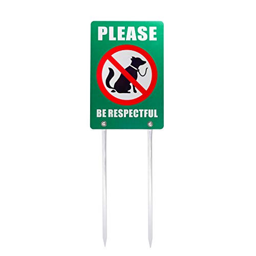 Kichwit No Dog Poop Yard Sign Please Be Respectful Sign Double Sided All Metal Construction 79 x 118 14 Long Metal Stakes Included Green Kichwit No Dog Poop Yard Sign Please Be Respectful Sign Double Sided All Metal Construction 79 x 118 14 Long Metal Stakes Included Green