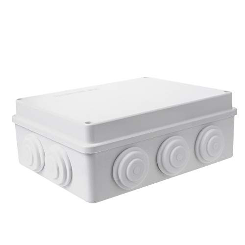 Junction BoxSaim Plastic Project Box Waterproof 78x61x315inch Cable Connect Case DIY Case Enclosure 200mmx155mmx80mm