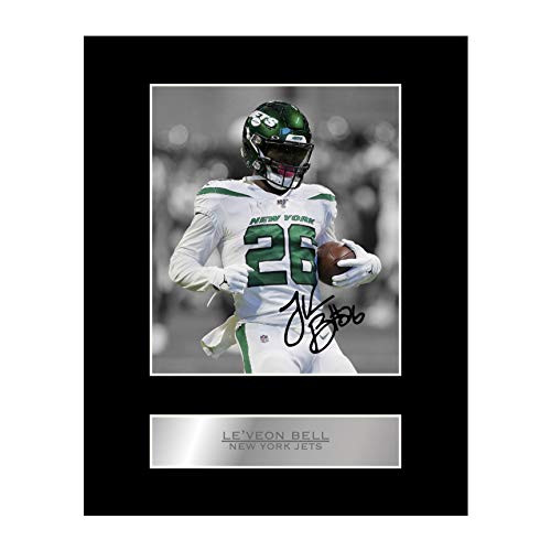 LeVeon Bell Signed Mounted Photo Display New York Jets 02 NFL Printed Autograph Gift Picture Print