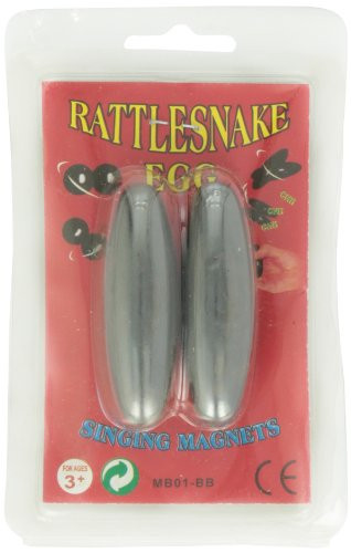Ajax Scientific Rattlesnake Sound Magnetic Egg 18cm Diameter x 6cm Length Pack of 2