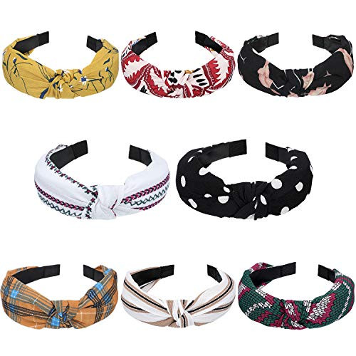 8 Pieces Wide Headbands Knot Turban Headband Hair Band Elastic Hair Accessories for Women and Girls 8 Colors Color 2 8 Pieces Wide Headbands Knot Turban Headband Hair Band Elastic Hair Accessories for Women and Girls 8 Colors Color 2