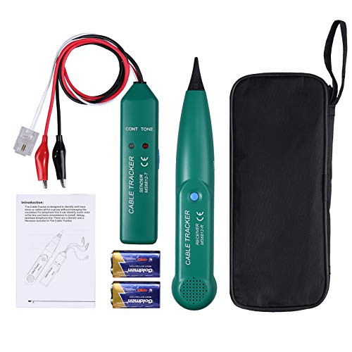 Network Tester Handheld Cable Tracer Telephone Cable Tester Mastech MS6812 Cable Tracker Wire Line Tone Generator Probe Tracer Tester