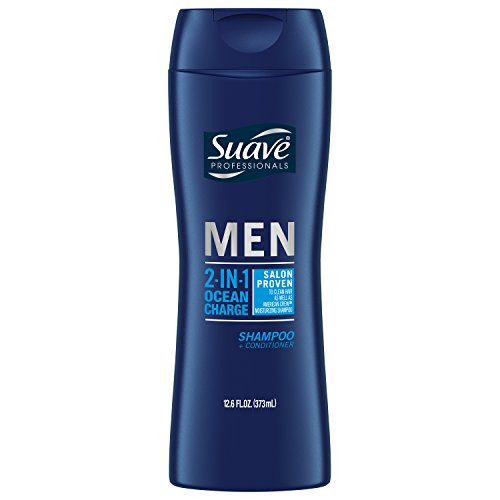 Suave Men 2 in 1 Shampoo and Conditioner Ocean Charge 126 Fl Oz Pack of 6