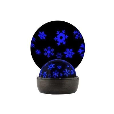 LED Projection Lightshow Multi-Function Blue Led Snowflakes Christmas Indoor Tabletop Battery Powered