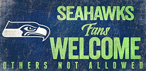 Fan Creations Seattle Seahawks Fans Welcome Sign Multi Fan Creations Seattle Seahawks Fans Welcome Sign Multi