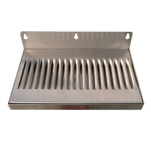 6 x 12 Stainless Steel Wall Mount Draft Beer Drip Tray