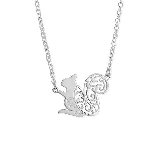Boma Jewelry Sterling Silver Squirrel Necklace 18 Inches