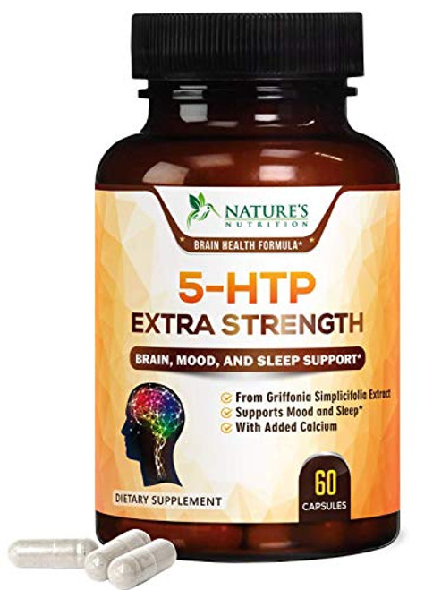 5HTP 200mg Capsules Extra Strength Serotonin Support for Positive Mood Sleep Stress Made in USA Best 5HTP Supplement for Men and Women 60 Caps 5HTP 200mg Capsules Extra Strength Serotonin Support for Positive Mood Sleep Stress Made in USA Best 5HTP Supplement for Men and Women 60 Caps