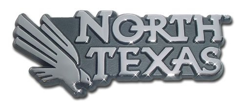 University of North Texas Auto Emblem  METAL