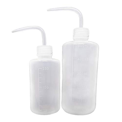 yueton Plastic Safety Squeeze Bottle Medical Squirt Wash Bottle Watering Tools with Narrow Mouth Pack of 2 250ml and 500ml8oz 16oz yueton Plastic Safety Squeeze Bottle Medical Squirt Wash Bottle Watering Tools with Narrow Mouth Pack of 2 250ml and 500ml8oz 16oz