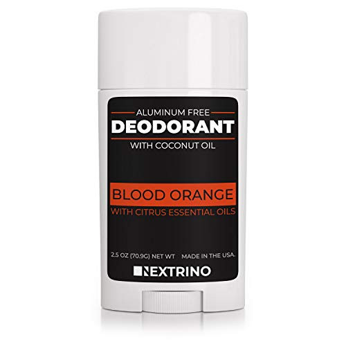 All Natural Aluminum Free Deodorant  Made in the USA with Coconut Oil  Essential Oils for Women and Men  Vegan NonGMO  Organic Ingredients Blood Orange