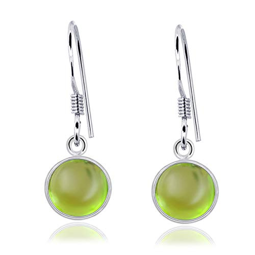 31 Ctw Round Green Peridot 925 Sterling Silver Dangle Earring For Women By Orchid Jewelry 31 Ctw Round Green Peridot 925 Sterling Silver Dangle Earring For Women By Orchid Jewelry