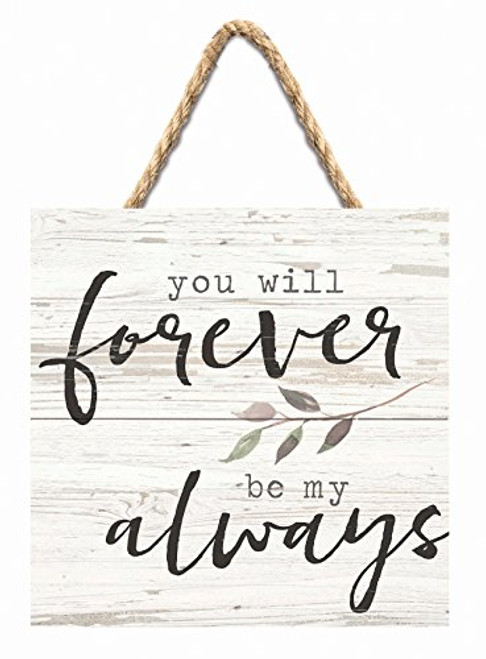 P Graham Dunn Forever Be My Always Whitewash 7 x 7 Inch Wood Pallet Wall Hanging Sign P Graham Dunn Forever Be My Always Whitewash 7 x 7 Inch Wood Pallet Wall Hanging Sign