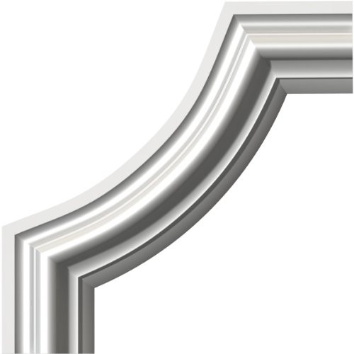 Ekena Millwork Pompeii PML10X10POCASE4 Panel Moulding Corner 4Pack 10W x 10H x 34P Factory Primed 4 Piece