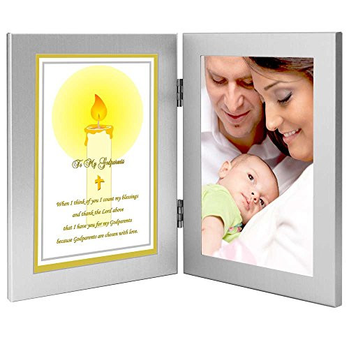 Poetry Gifts Godparents Thank You Gift from Godchild on Baptism Day  Add 4x6 Inch Photo