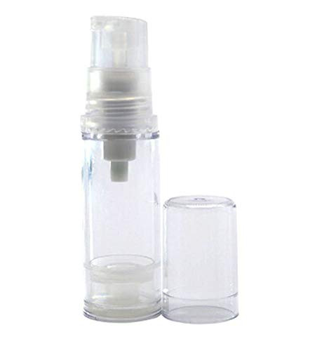 TOPWEL 5ml Empty Clear Refillable Airless Vacuum Pump Cream Lotion Bottle 10PCS