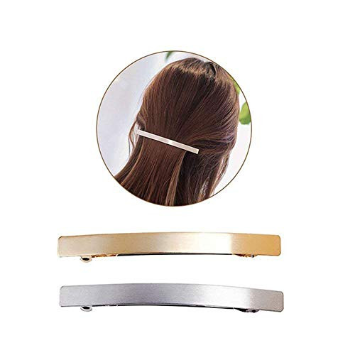 2Pcs 4 Metal Hair Clips Spring Clip Barrette Wrapping Hairpins Hair Accessories for Girls Women Ladies Gold and Silver 2Pcs 4 Metal Hair Clips Spring Clip Barrette Wrapping Hairpins Hair Accessories for Girls Women Ladies Gold and Silver
