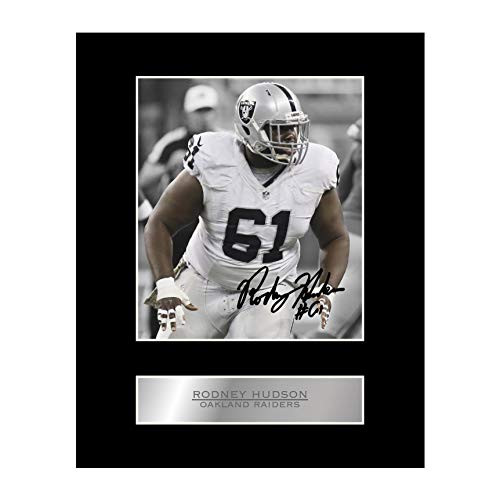 Rodney Hudson Signed Mounted Photo Display Oakland Raiders 05 NFL Printed Autograph Gift Picture Print