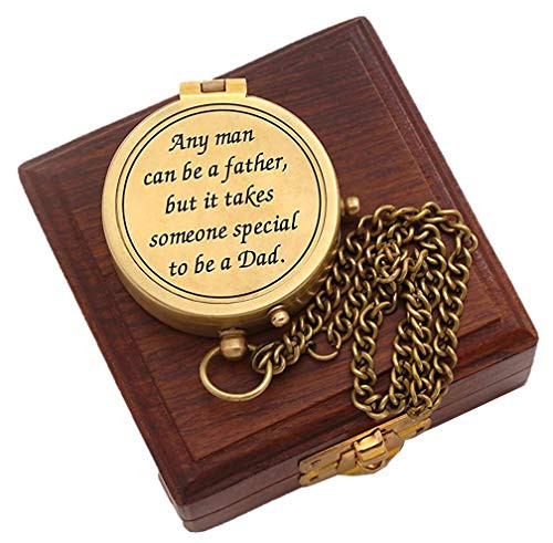 Roorkee Instruments India Fathers Compass WWood Case Ideas Gift for Father