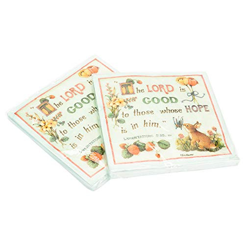 The Lord Is Good To Whose Hope Is In Him 20 Count 3-Ply Paper Luncheon Napkins Pack of 2