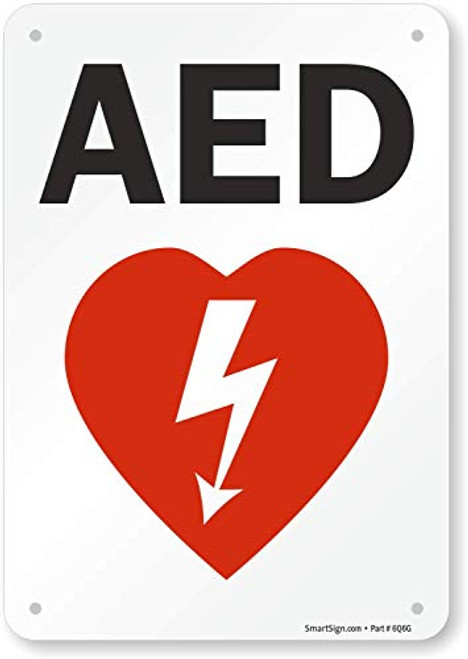 SmartSign AED Sign  7 x 10 Plastic