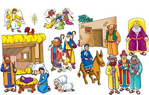 Little Folk Visuals Beginners Bible: Baby Jesus Precut Flannel/Felt Board Figures, 16 Pieces Set Little Folk Visuals Beginners Bible: Baby Jesus Precut Flannel/Felt Board Figures, 16 Pieces Set