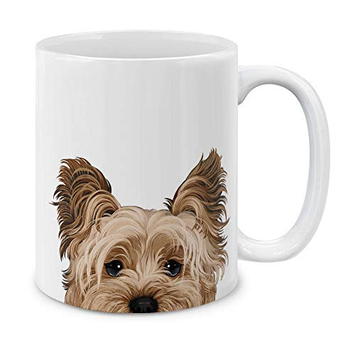 MUGBREW Yorkshire Terrier Dog Ceramic Coffee Mug Tea Cup 11 OZ MUGBREW Yorkshire Terrier Dog Ceramic Coffee Mug Tea Cup 11 OZ