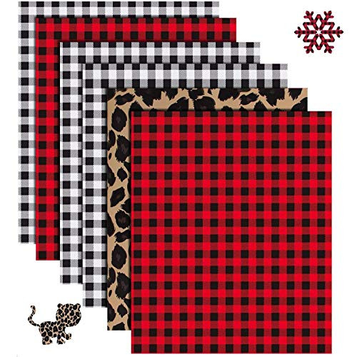 Christmas Buffalo Plaid Heat Transfer Vinyl 6 Sheets 12 x 10Red Black Buffalo Check Heat Transfer Vinyl3 Assorted Colors for Iron on Fabrics TShirts?Buffalo PlaidBlack PlaidLeopard Print Christmas Buffalo Plaid Heat Transfer Vinyl 6 Sheets 12 x 10Red Black Buffalo Check Heat Transfer Vinyl3 Assorted Colors for Iron on Fabrics TShirts?Buffalo PlaidBlack PlaidLeopard Print