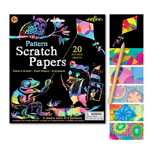 eeBoo Pattern Scratch Paper, 1 EA