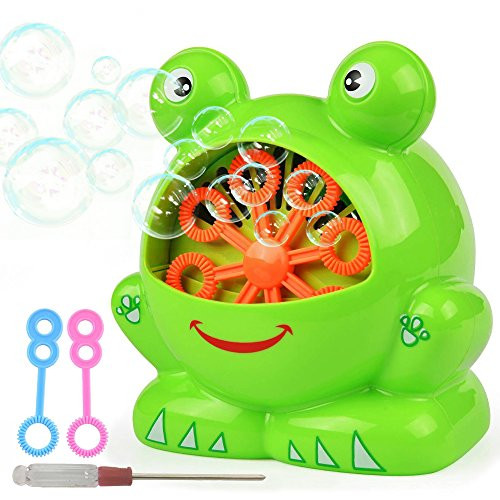 Bubble Machine for Kids,Automatic Bubble Maker Machine,Toys with High Output Over 500 Bubbles Per Minute,Birthday Party,Wedding,Indoor and Outdoor Games,Battery Operated (Not Include)