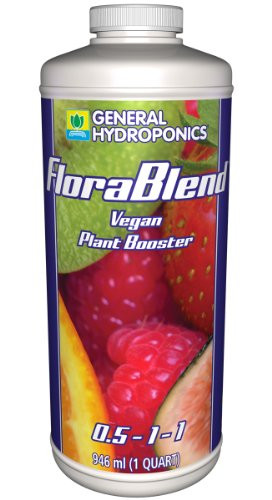 General Hydroponics Flora Blend-Vegan Compost Tea Fertilizer, 1 Qt.