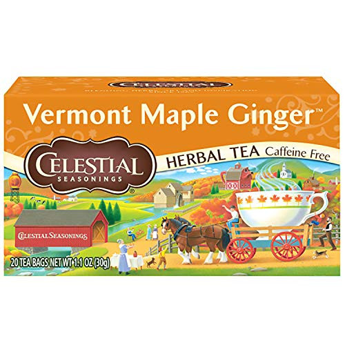 Celestial Seasonings Herbal Tea Vermont Maple Ginger 20 Count Box Pack of 6 Celestial Seasonings Herbal Tea Vermont Maple Ginger 20 Count Box Pack of 6
