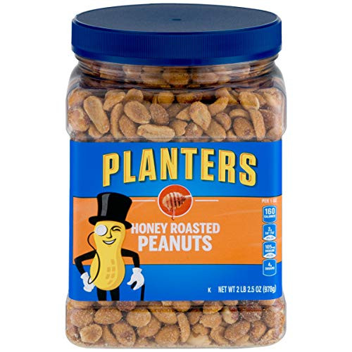 PLANTERS Honey Roasted Peanuts 345 oz Resealable Jars Pack of 2  Premium Quality Peanuts  Sweet and Salty Snack  Sweet Peanut Snack  Nutritious Snacks  Nuts  Wholesome Snacking  Kosher