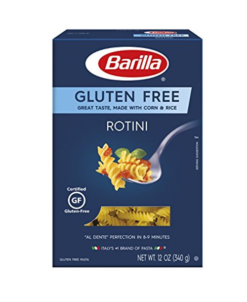 Barilla Gluten Free Pasta Rotini  12 Ounce Pack of 8