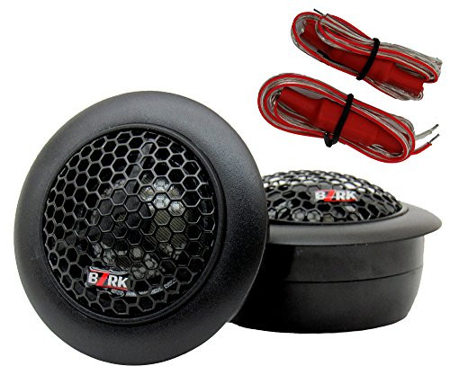 Component Tweeters by BZRK Audio 1 Silk Dome 100 watts  Flush or Surface Mount for Car