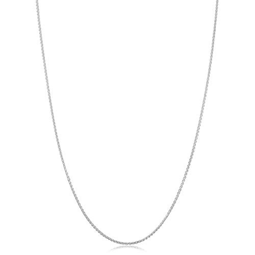 Kooljewelry Sterling Silver Round Wheat Chain Necklace 11 mm 16 inch