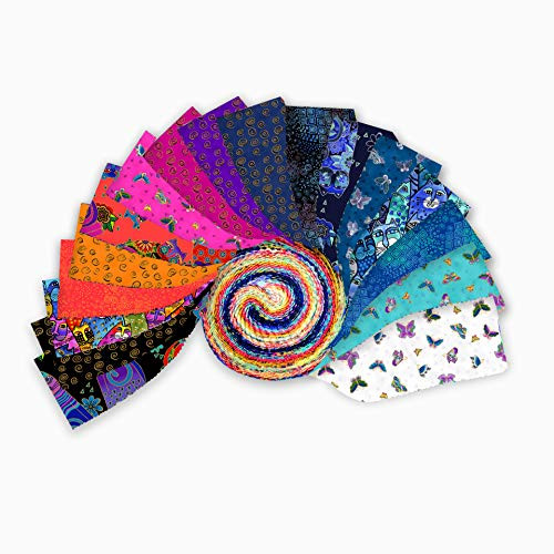 Clothworks Feline Frolic 25 Strip Rolls Metallic 40 pcs