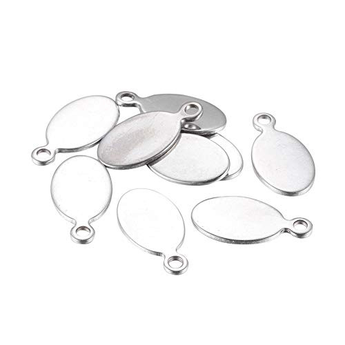 PH PandaHall 100PCS 2mm Oval Stamping Blank Tags Stainless Steel Stamping Blanks Pendants Blank Stamping Tag Pendants Charm Findings for Stamping Engraving Earring Bracelets Necklaces Jewelry Making PH PandaHall 100PCS 2mm Oval Stamping Blank Tags Stainless Steel Stamping Blanks Pendants Blank Stamping Tag Pendants Charm Findings for Stamping Engraving Earring Bracelets Necklaces Jewelry Making
