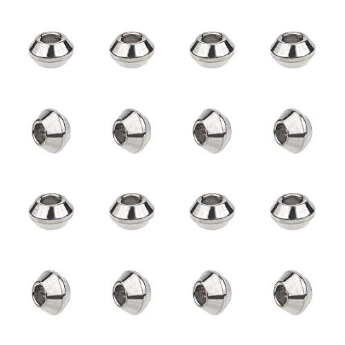 UNICRAFTALE 100pcs 4mm Bicone Spacer Beads Stainless Steel Loose Beads Bicone Small Hole Spacer Bead Smooth Surface Beads Finding for DIY Bracelet Necklace Jewelry Making Craft Hole 1mm UNICRAFTALE 100pcs 4mm Bicone Spacer Beads Stainless Steel Loose Beads Bicone Small Hole Spacer Bead Smooth Surface Beads Finding for DIY Bracelet Necklace Jewelry Making Craft Hole 1mm