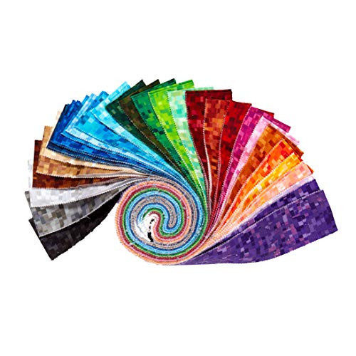 QT Fabrics Ombre Squares 2 12 Strips Multi 42 pcs
