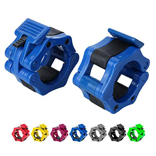 HAHASOLE LockJaw Barbell Collars50mm  2 Olympic Barbell CollarQuick Release Barbell ClampOne Pair