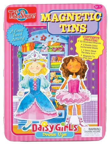 T.S. Shure Daisy Girls Magnetic Tin Playset, Model: 4063, Toys & Play