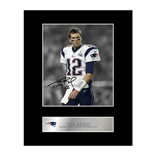iconic pics Tom Brady Signed Mounted Photo Display New England Patriots